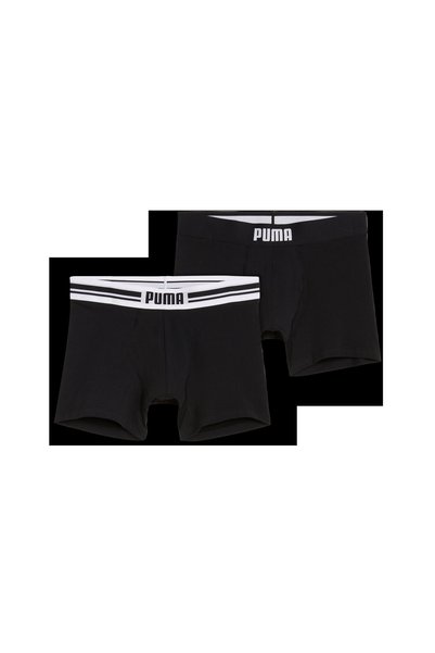 Puma Boxeri bărbați negri, pachet de 2, pentru uz zilnic