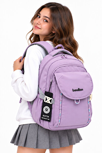 ÇantaExpress Water Resistant Fabric Daily Travel Backpack Unisex School Backp...