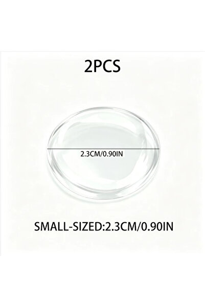 Choice 2.3cm 2pcs Crystal Clear Car Ignition Switch Button Protector, Univers...
