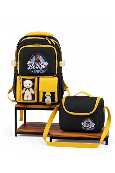Kids Club Be Kind Written Boys' School Bag Yellow