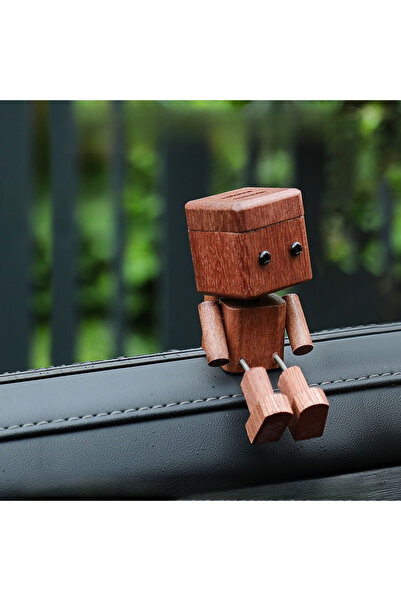Choice Walnut Wood Wooden Car Aromatherapy Cute Mini Wooden Man Car Perfume A...