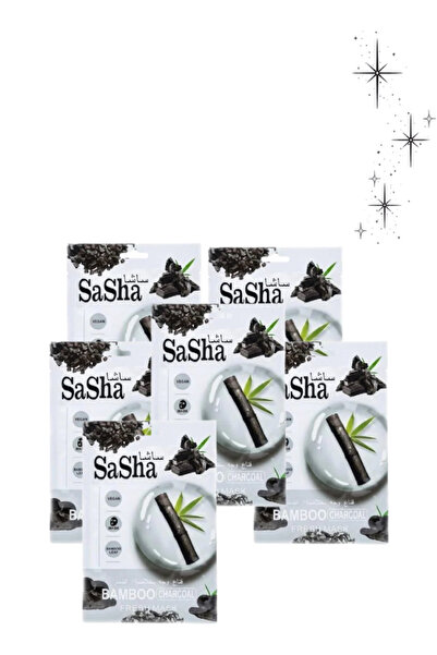 SASHA 6 قطع من قناع الفحم النباتي المنعش