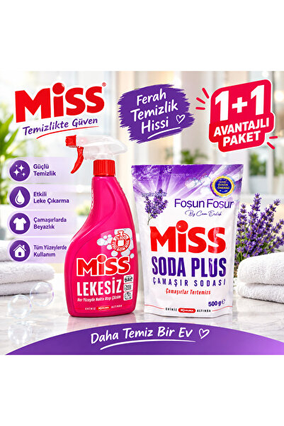Lekesiz 750 ml Koltuk, Halı, Kumaş Leke Çıkarıcı Sprey + Lavantali Soda Plus 500 g