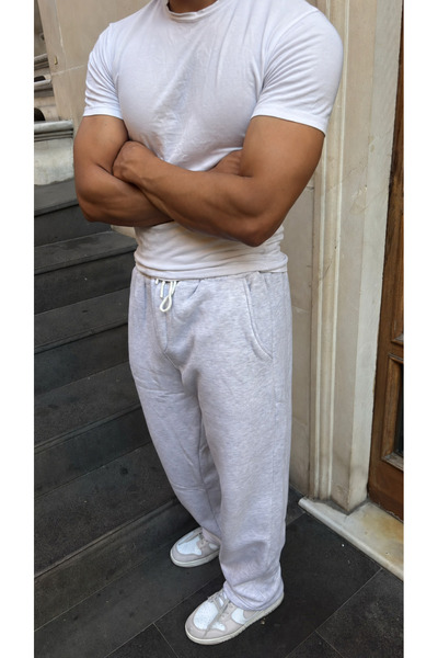 Genel Markalar 3 İplik Oversize Baggy Eşofman Altı – Bol Kalıp Rahat Kesim Gü...
