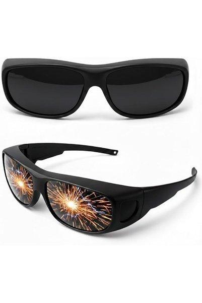 TERRIFI IR Shade 8 Welding Glasses, ANSI Z87.1 Eye Protection Welding Goggles...