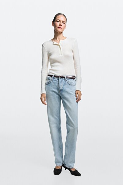 Massimo Dutti Orta bel relaxed straight fit jean