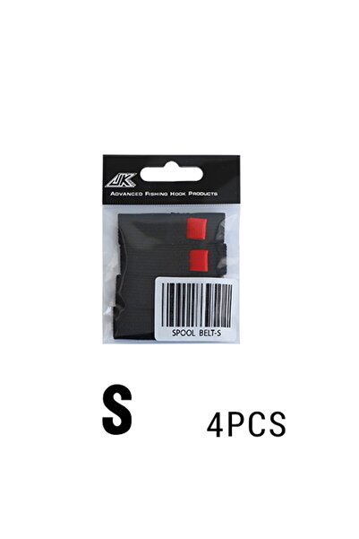 Choice S 4Pcs/Pack Fishing Spool Belts Pack Flexible Black Red Elastic Fishin...