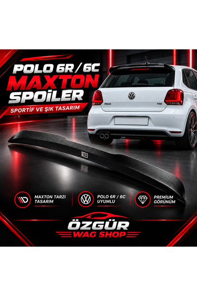 POLO 6R/6C MAXTON SPOİLER PARLAK SİYAH
