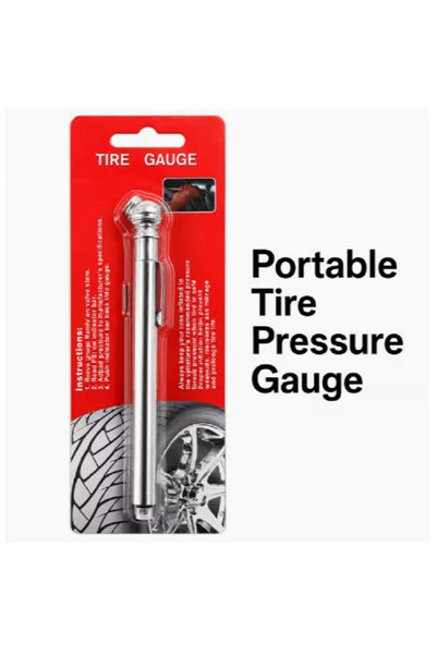 Generic Brand Portable Tire Pressure Gauge, Metal Pencil Air Pressure Tester ...