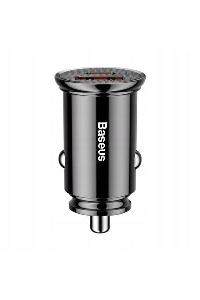 Baseus Încărcător auto circular PD QC4.0+ 5A 30W (Negru)