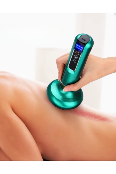 NO BRAND Aparat de masaj cu vacuum pentru corp, cu funcție de bule, verde, sp...