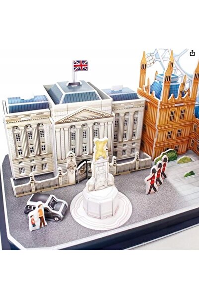 Funny Puzzle 3D Londra Educativ Premium Copii Adulți Big Ben+ LED 106el.