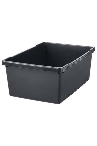 Generic Sturdy Storage Box, Black, 35x25x14 cm / 9 L