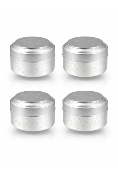 Generic 4-Pieces Round Storage Boxes For Sweet Dry Fruit Bakhoor, Jewellery d...