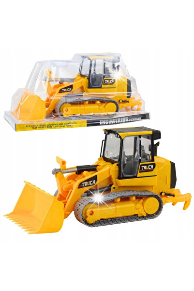 AC Excavator pe șenile Vehicul de construcții Lopată mobilă Jucării galbene p...