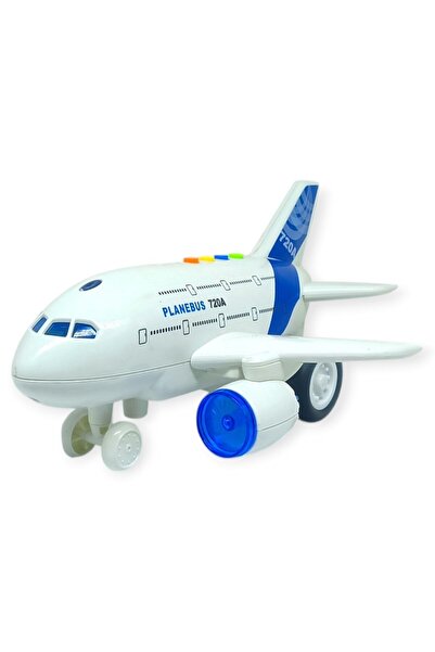 Büyük Boy Sesli Işıklı Yolcu Uçak Sürtmeli 25 cm