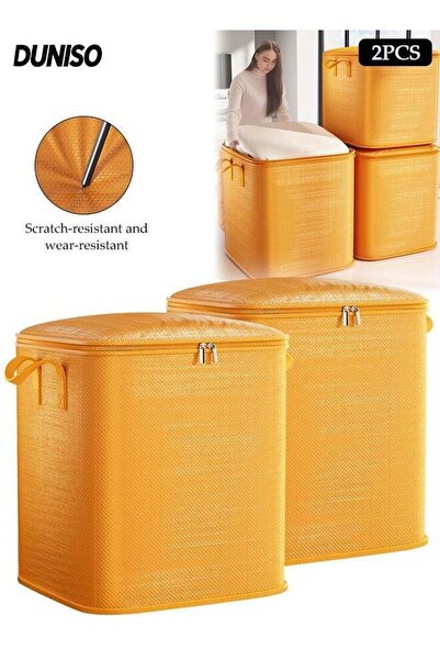 Generic 2 Piece Extra Large Storage Bags,Foldable Storage Bins with Carry Han...