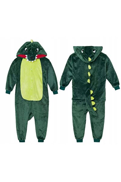 NO BRAND 110CM COSTUM DINOSAUROU KIGURUMI PIGAMAZĂ CU COADĂ DE DRAZĂ