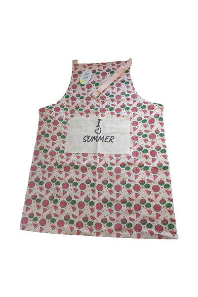 NO BRAND Șorț de bucătărie cu legătură, din bumbac, 60x90, pepene verde