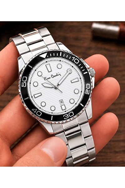 Pierre Cardin Men's Wristwatch with Steel Strap with 2 Years Warranty Special...