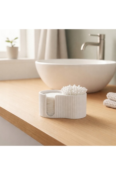 NO BRAND Cutie organizatoare modernă pentru baie, pentru bețișoare de urechi ...