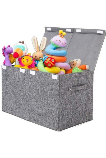 Generic Large Toy Box Chest Storage with Lid, Collapsible Kids Toys Boxes Org...