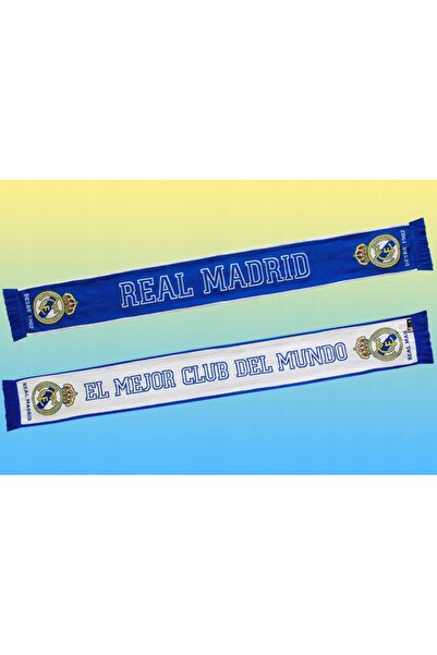 REAL Eșarfă de suporteri cu două fețe Madrid RM4BUFD7C - multicoloră