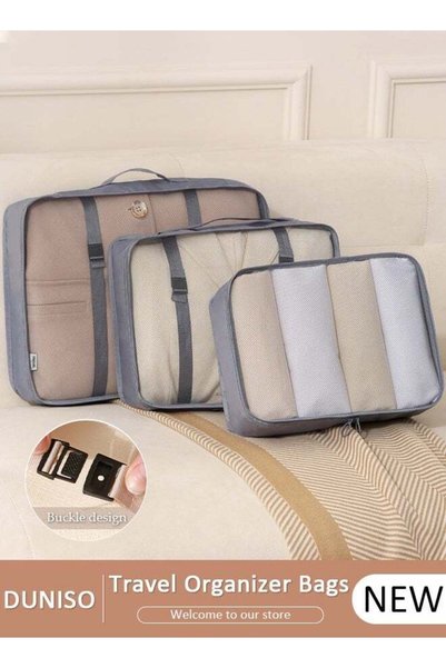 Generic 3 Piece Travel Organizer Bags for Luggage, Waterproof and Durable Tra...