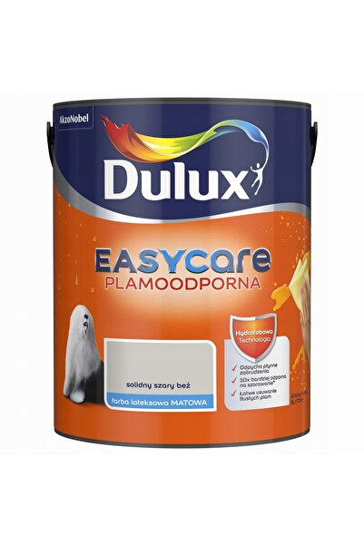 DULUX Vopsea lavabilă latex EasyCare pentru pereți, Gri Bej mat, 5L