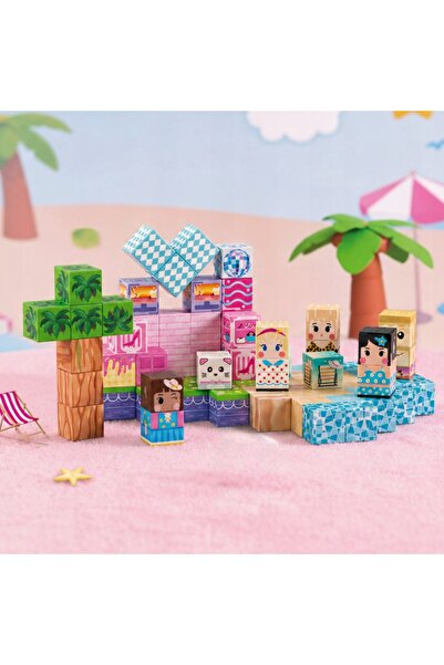 woopie Cuburi Magnetice Magneți 86 piese Puzzle Educativ 3D