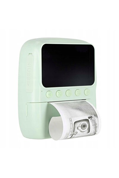 Ikonka Cameră digitală instant, 16 cartușe Mazaki, verde, 8GB
