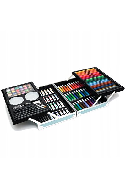 Luxma Set de artă pentru pictură și desen pentru copii, valiză 145 el 145-1N