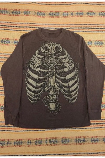 Köstebek Anatomy Rib Long Sleeve Brown Sweatshirt