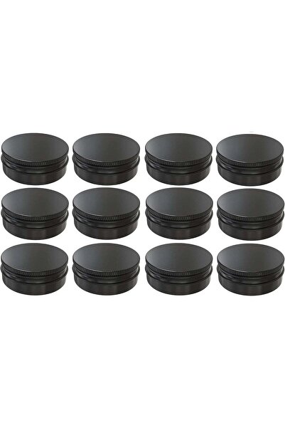 Generic 12 Pcs Mini Storage Metal Can, Aluminum Cosmetic Sample Container wit...