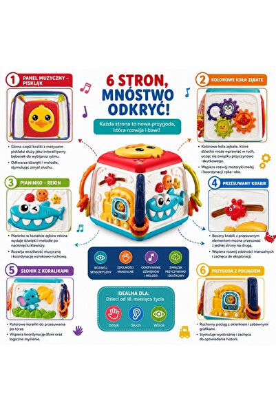 woopie Cub Interactiv Educativ Multifuncțional pentru Bebelusi 18m