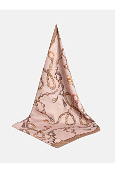 LC Waikiki Beige Chain and Bead Patterned Women's Shawl