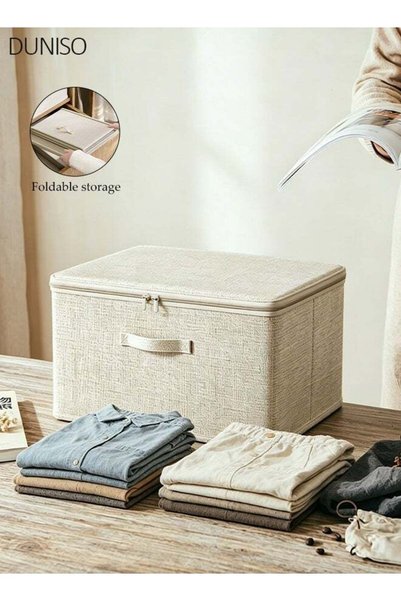 Generic Large Capacity Storage Bins Closet Organizer with Zipper Lid, Reinfor...