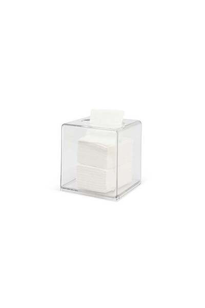 Generic Clear Square Tissue Box Holder 13x13x13.8cm