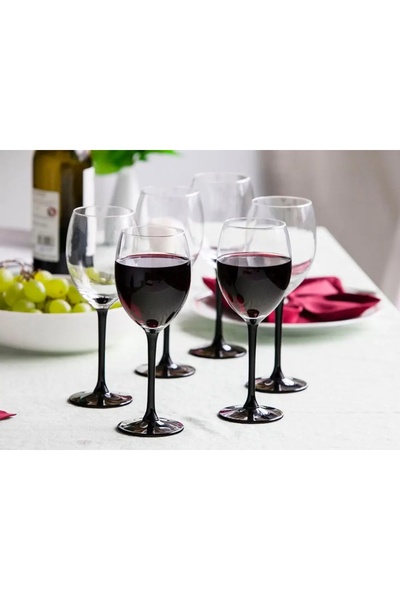 ALTOM DESIGN SET DE 6 PAHARE DE VIN DIN ONIX ROȘU