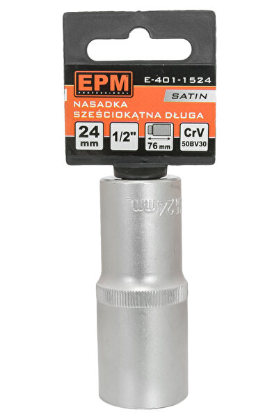 EPM NASADKA LONG 1/2'' HEXAGONAL SATINAT 30MM - E-401-1530