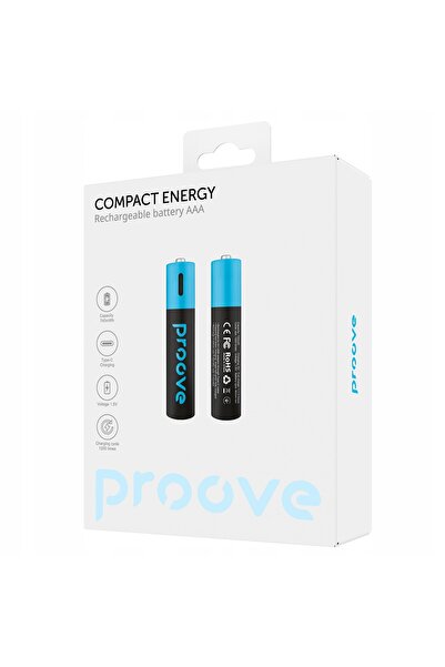 Proove Baterii reîncărcabile AAA 740mWh 2 bucăți negru/negru