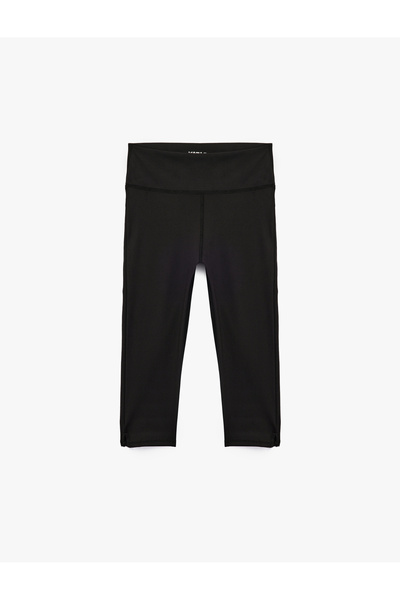 Koton High Waist Slim Fit Slit Below Knee Sports Leggings