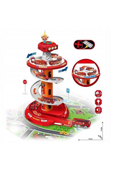 woopie Poartă spiralată de garaj pentru mașini de jucărie, 3 bucăți Cadou Cre...