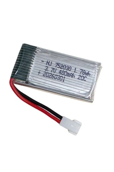 Nafpro Baterie Li-Po 480mAh 3.7V 752030/ 40x20x7mm, Conector tată XH 2.0
