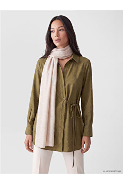 LC Waikiki Ecru Basic Satin Women's Shawl