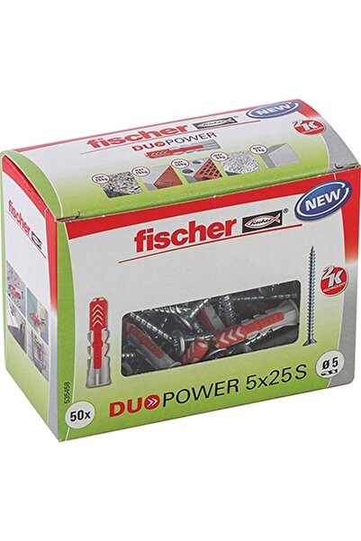 Fischer ROATĂ DUOPOWER 5*25 S CU ȘURUB FIXARE UNIVERSALĂ - 0.5 STO - FC 535458