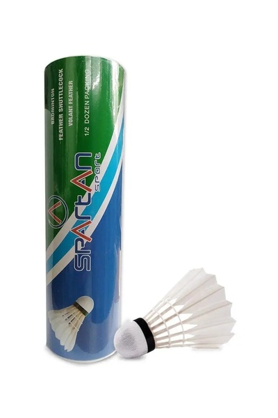 SPARTAN Fluturași de badminton Natur Feder, Fluturaș de pene
