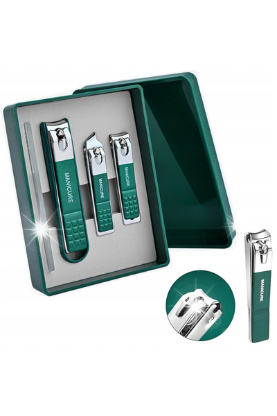 NO BRAND Tăietor pentru unghii groase – Set 4 în 1: clește și tăietor – Oțel ...
