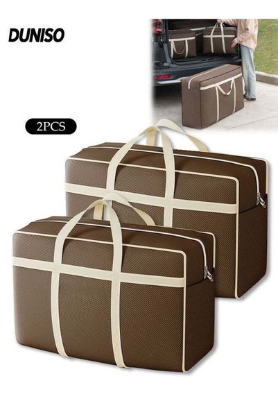 Generic 2 Pack Extra Large Moving Bags with Double Zippers and Reinforced Car...