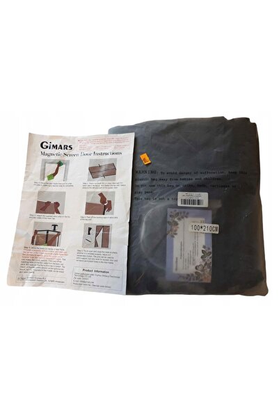 NO BRAND Plasă magnetică anti-țânțari pentru ușă 100X210Cm Negru